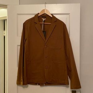 Monroe men’s tan cotton canvas blazer brand new